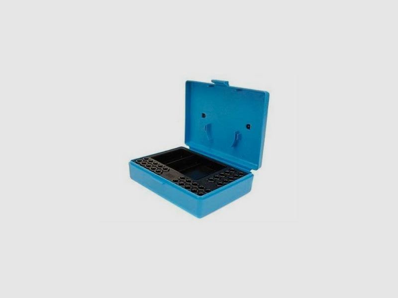 MTM Kiste 30 Patronen blau Kal. 22 + 2 Kisten
