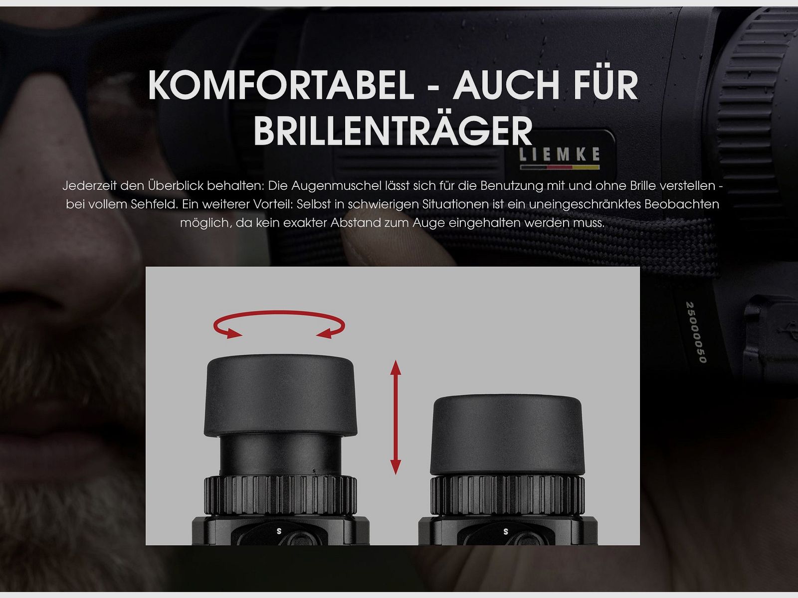LIEMKE KEILER 25.1 Wärmebildhandgerät 12 μm 1.250 m