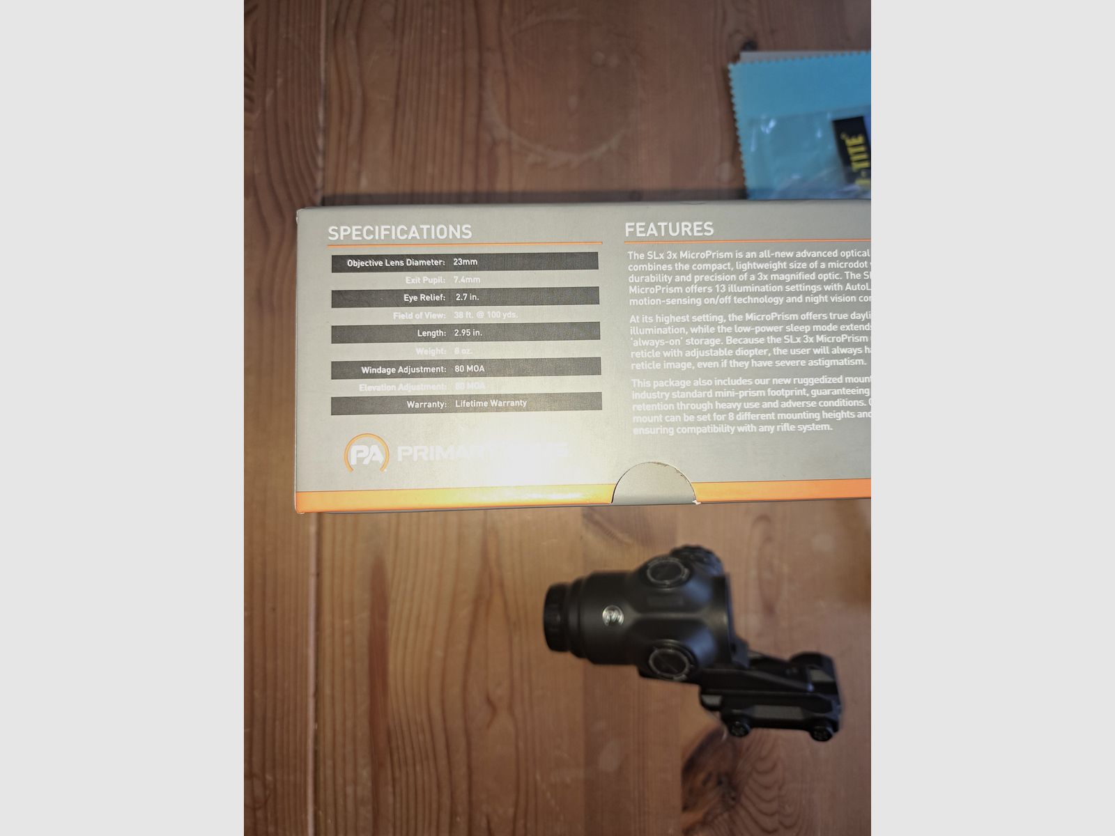 Primary Arms SLX 3x Micro Prism, kaum gebraucht