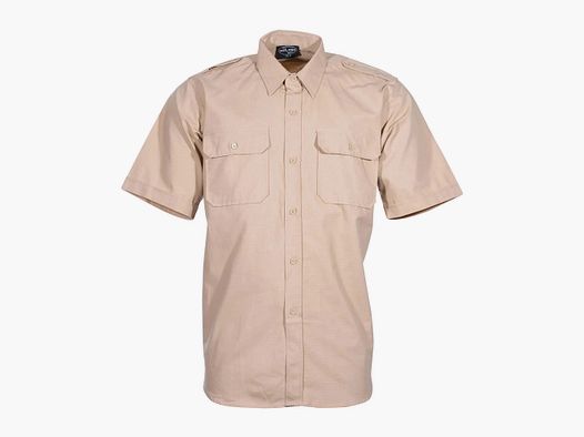 Mil-Tec Mil-Tec Tropenhemd Kurzarm Baumwolle khaki
