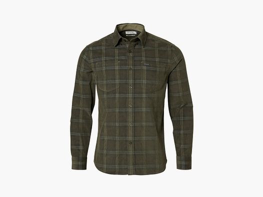 Chevalier Walton Light Cord Shirt Men Hunter Green Checked XXXL
