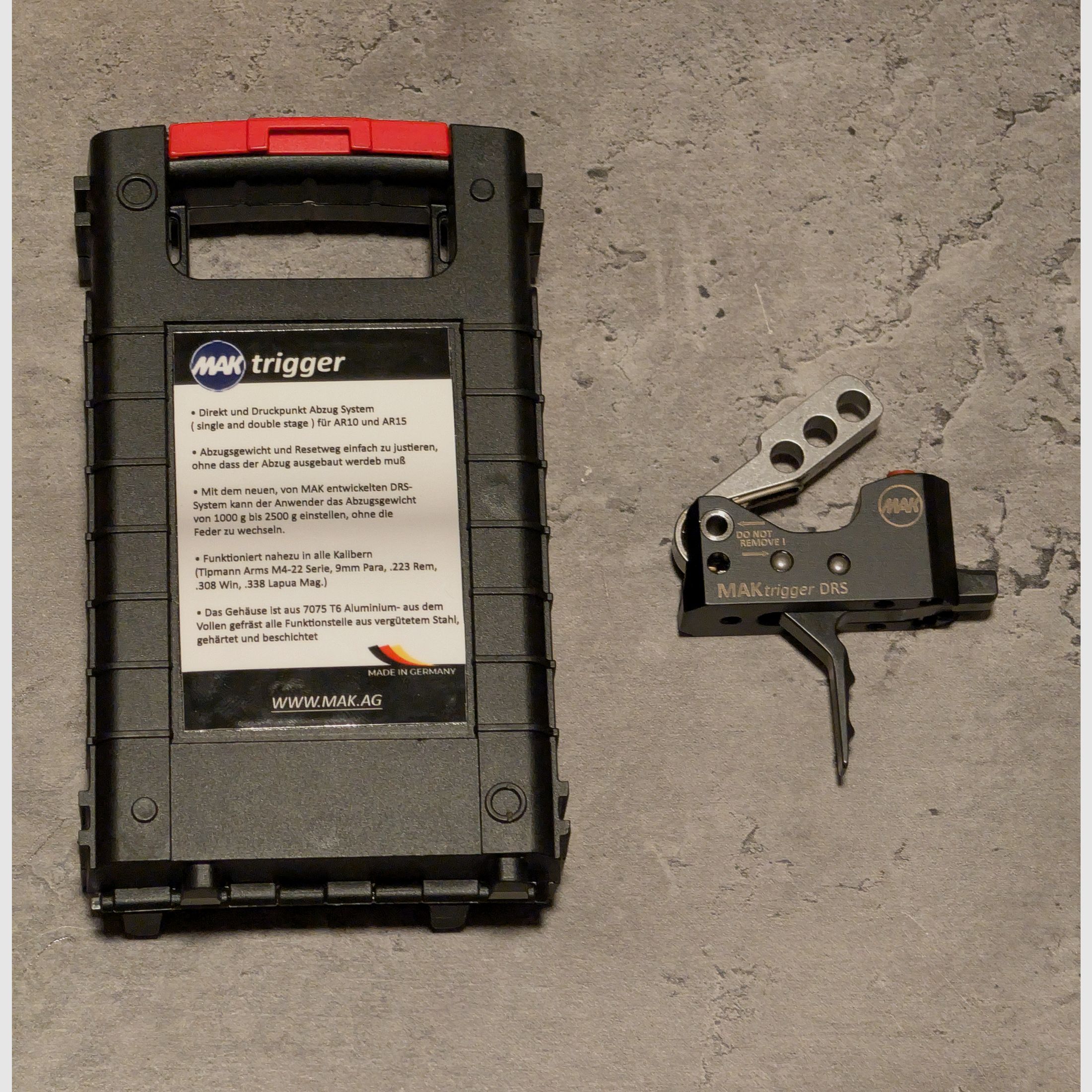 AR15 Abzug MAK DRS Match Voll vertstellbar