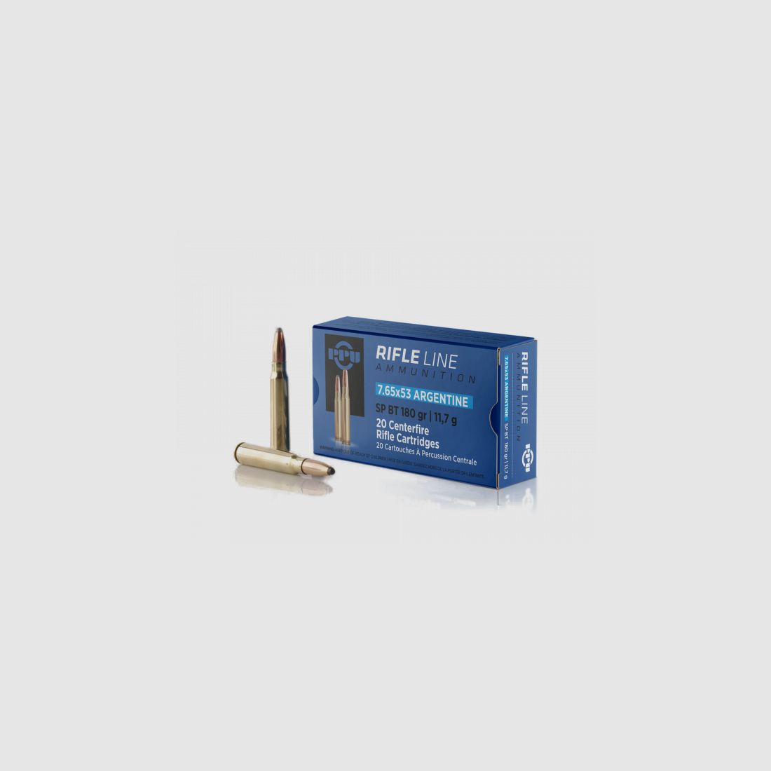 PPU 7,65x53 ARG. - SP BT - 11,7 G / 180 GRS - 20 SCHUSS