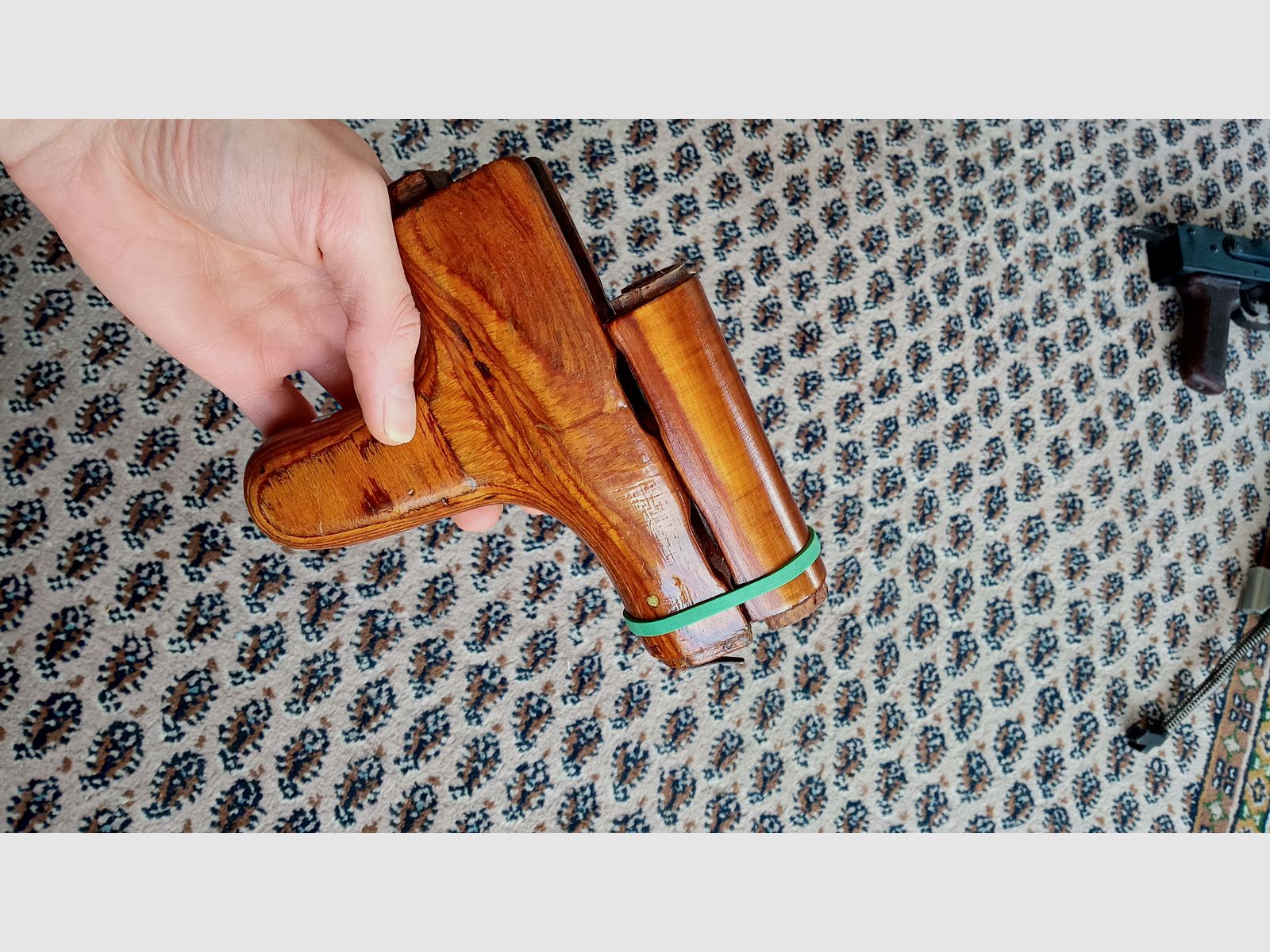 #1 Rumänischer AKMS unterer Handschutz s.g. Esel-Pimmel (Uluc) für Unterlaufklappschaft Schichtholz Romy Dong PM md.65 & oberer Laminat Handschutz russisch.