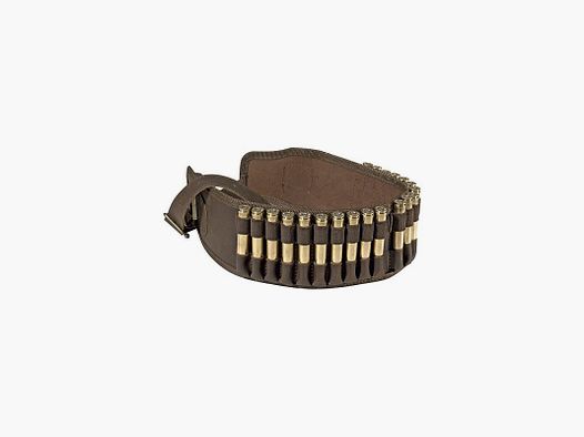 Leather cartridge belt large hunting - 20 cartridges