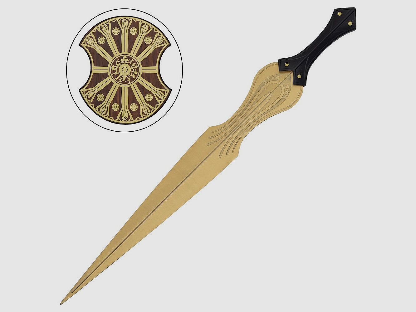 Schwert des Achilles inklusive Wandhalterung