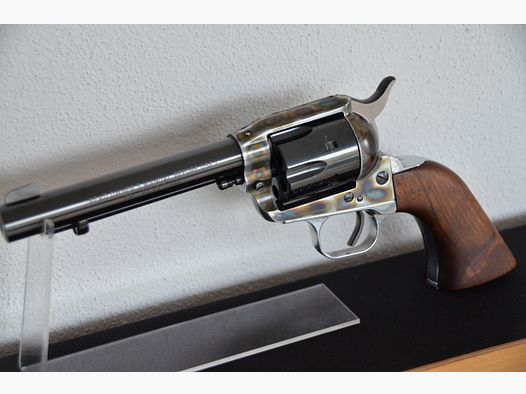 ME Single Action Army LEP Revolver calibro 22  5,5 mm  ---  Unico fatto a mano!  ---  Telaio in ottica acciaio con tempra colorata imitata fatta a mano  ---  Tamburo estraibile!