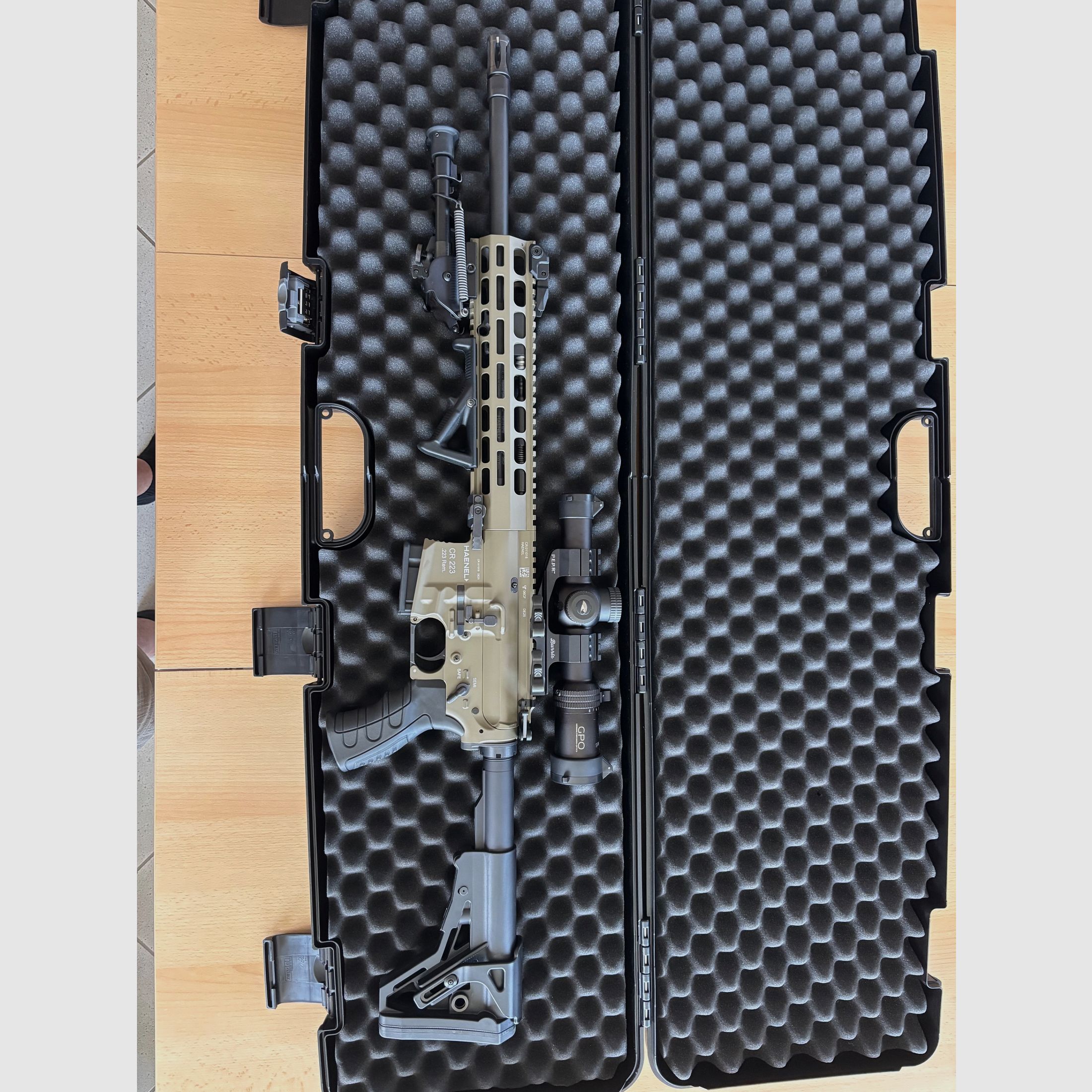Haenel CR223, olive 16.65", match trigger, like new., image 1 of 6