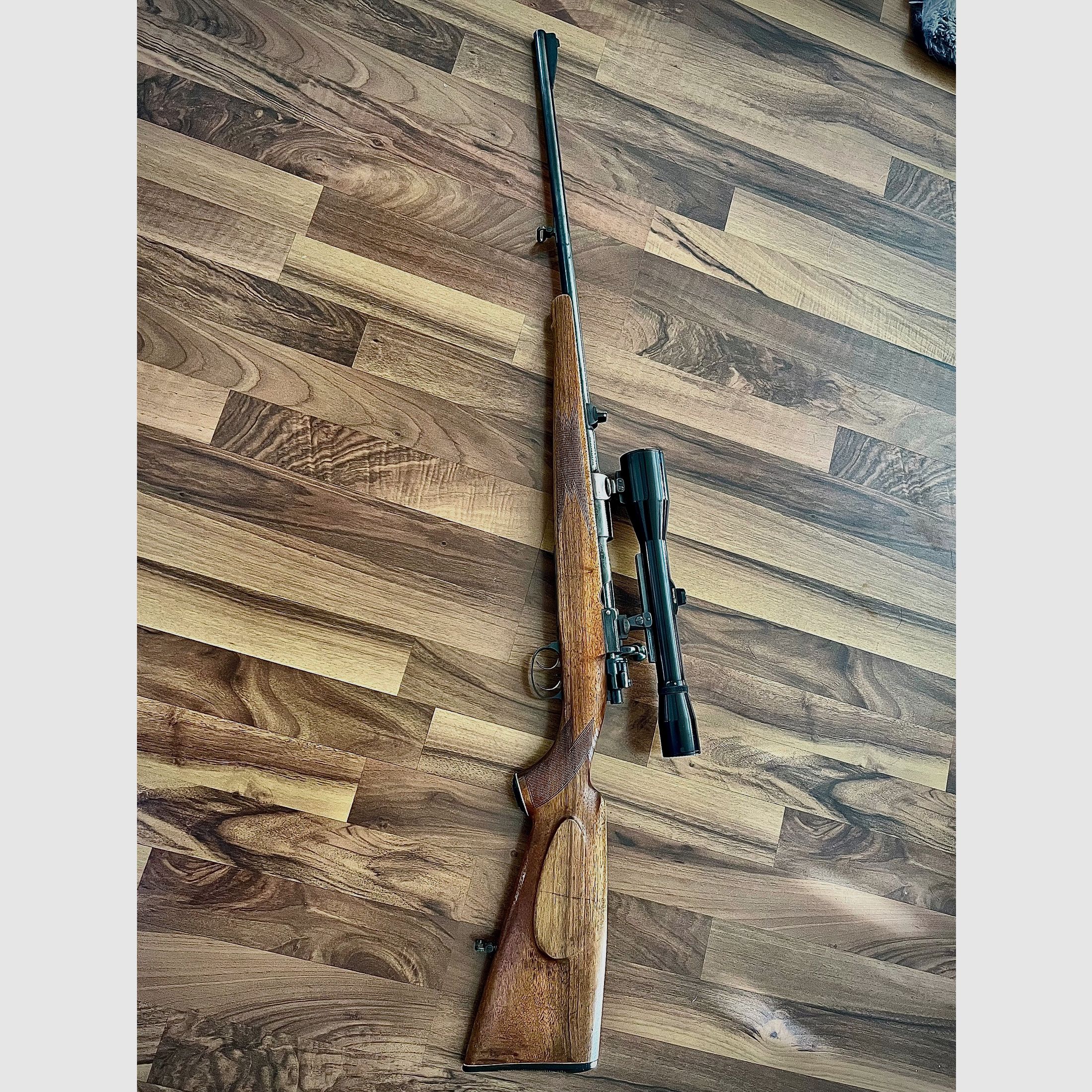 Akah 98er System Cal 7x57 Stecher mit Glas Hubertus 6x42 (Schwenkmontage)