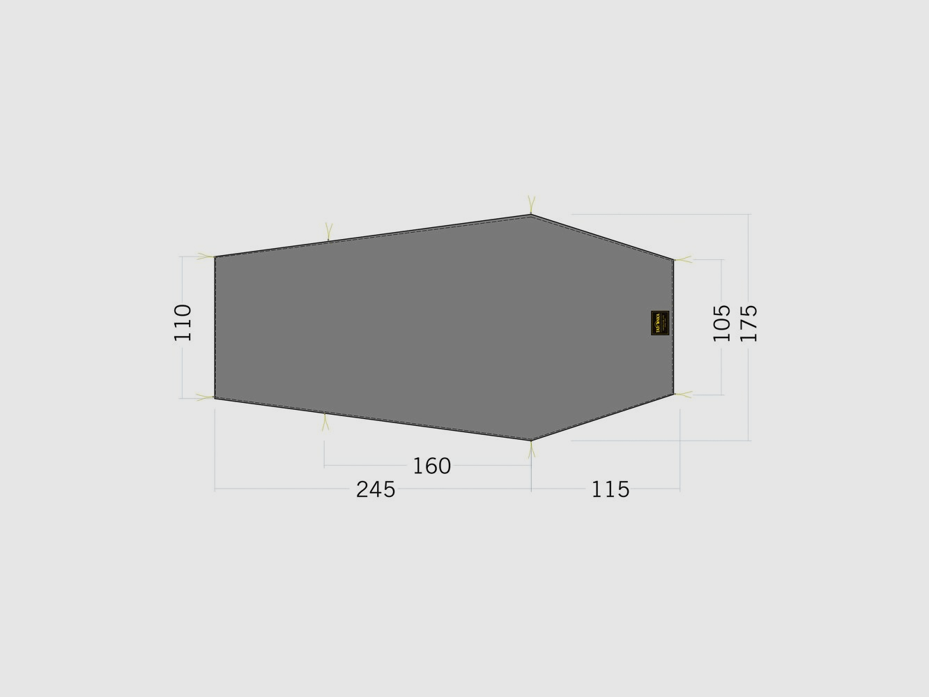 Tatonka Floor Sheet LT Gargia 3 Zeltunterlage