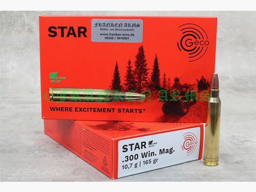 Geco Star .300 Win. Mag. 165gr. 10.7g 20 pieces tiered price