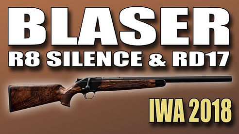 New Blaser R8 Silence and Blaser RD17 red dot sight for hunting (IWA 2018)