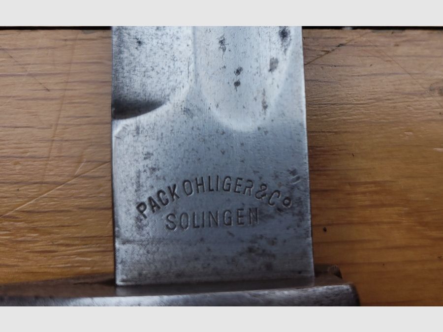 Deutsche Bajonett 98/05 2. Typ – sehr seltene Herstellung „PACK OHLIGER &CO SOLINGEN“ – W16 – TBE, Bild 1 von 12