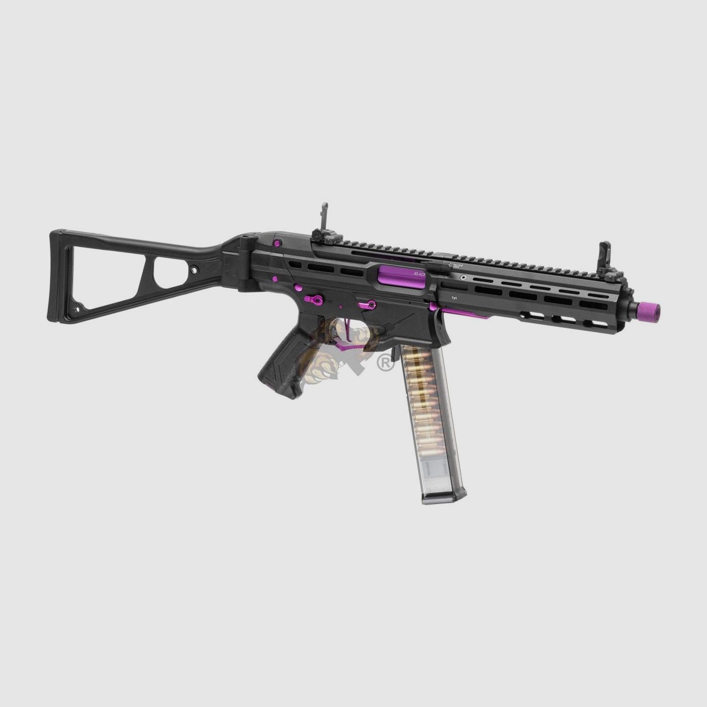 G&G PCC45 G2 mit ETU in Schwarz/Lila Airsoft - max 0,5