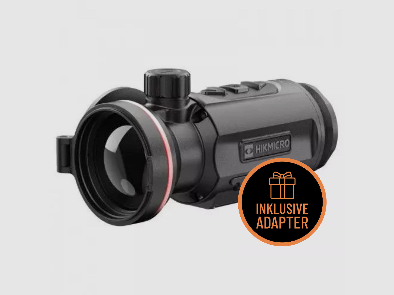 HIKMICRO Clip-On Thunder TQ50C 3.0 Paquete Completo incluyendo Adaptador – Adaptador: Adaptador Rusan, Tamaño de la Manga de Sujeción: 46,7 mm