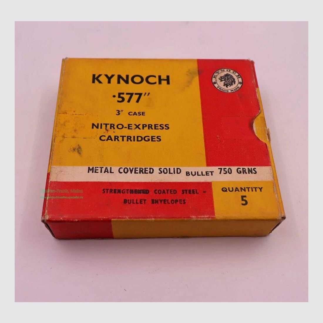 Kynoch, Angleterre cartouches de fusil .577/3'' N.E.