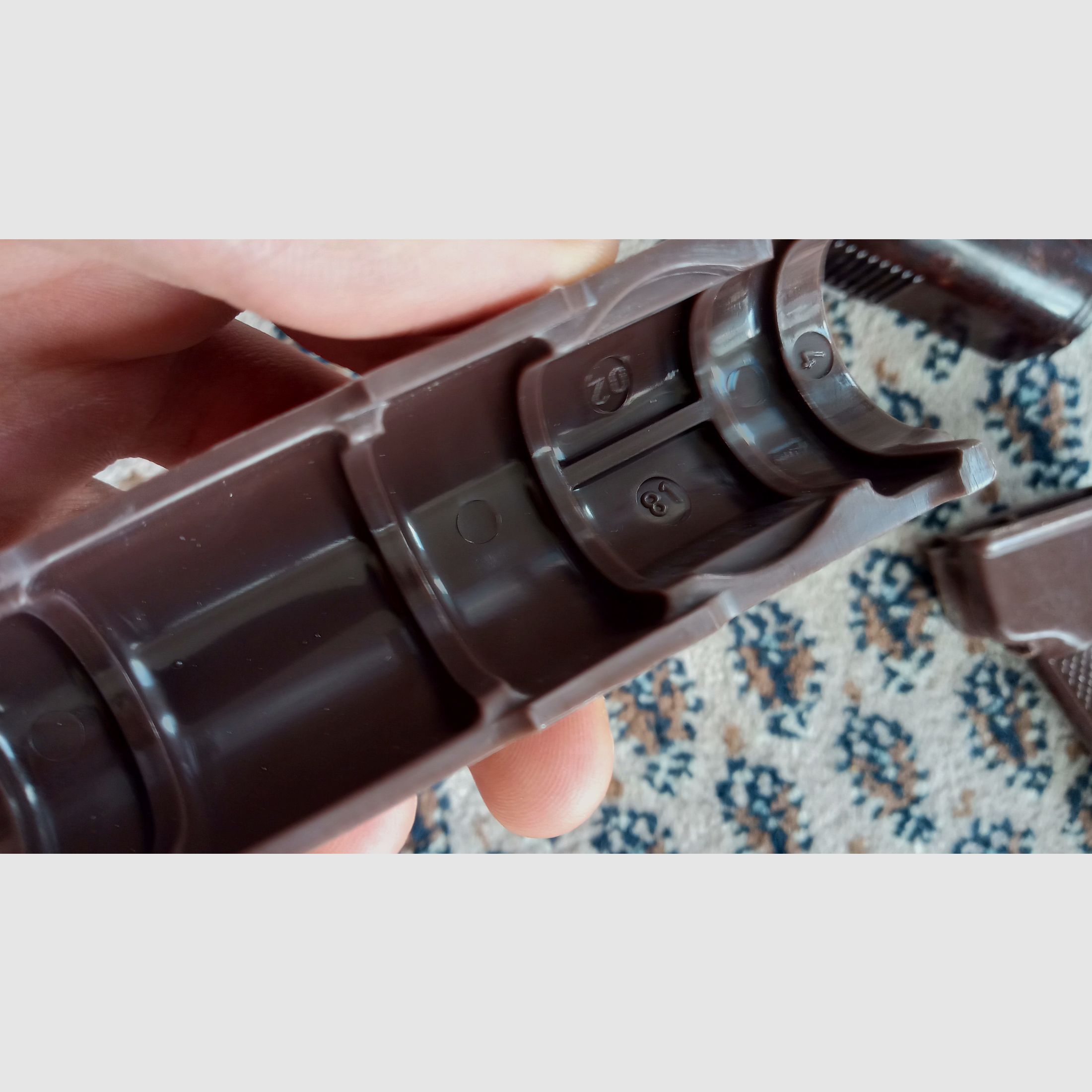 Set di protezione anteriore AKMS MPi dell'Est Germania per AKMS & AK74 DDR NVA in bakelite e plastica // montaggio indiretto anche per NEDI SDM Type 56 possibile, immagine 14 di 20