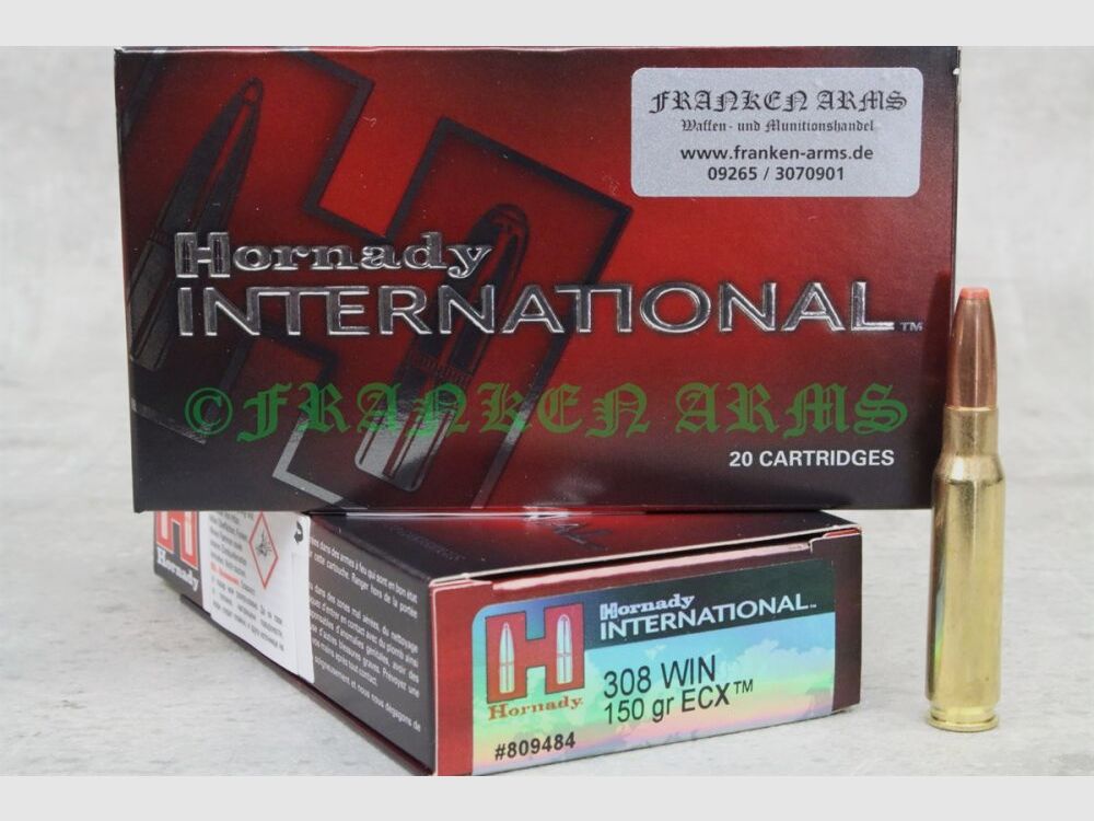 Hornady ECX .308 Win. 150gr. 9,7g 20 Stück Staffelpreise