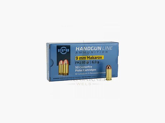 PPU 9x18mm Makarov 93gr FMJ