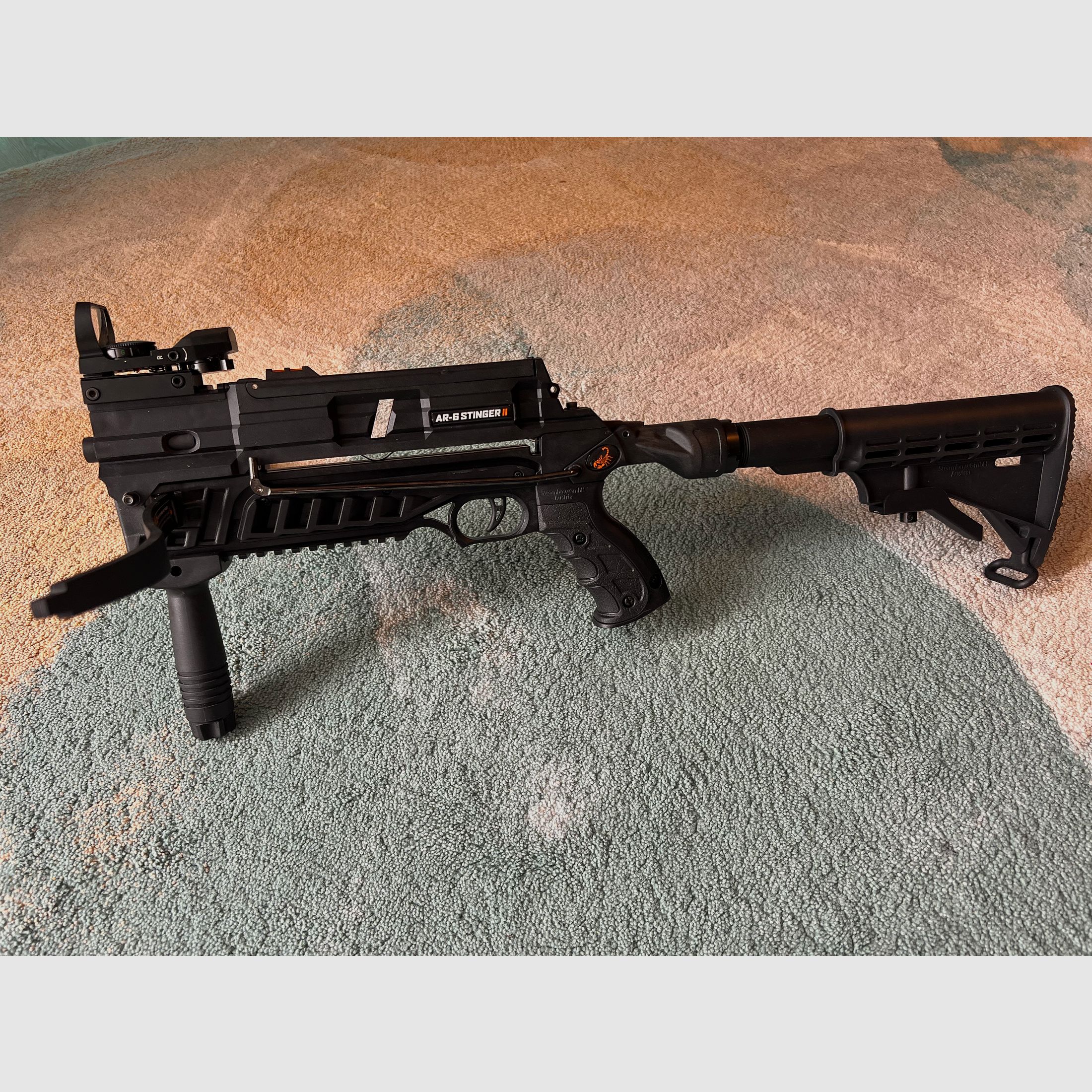 Steambow Stinger II Tactical  mit viel Zubehör 