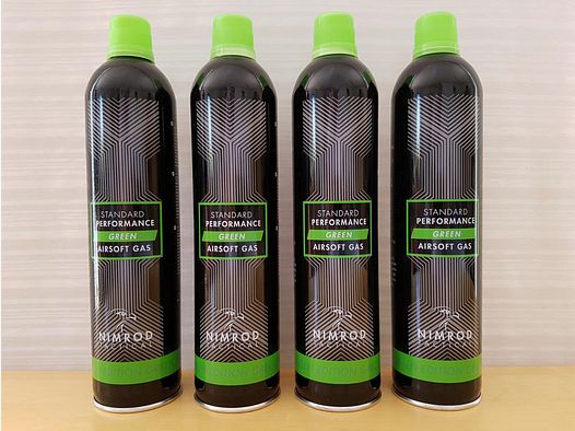 4x Nimrod Softair Green Gas 500ml