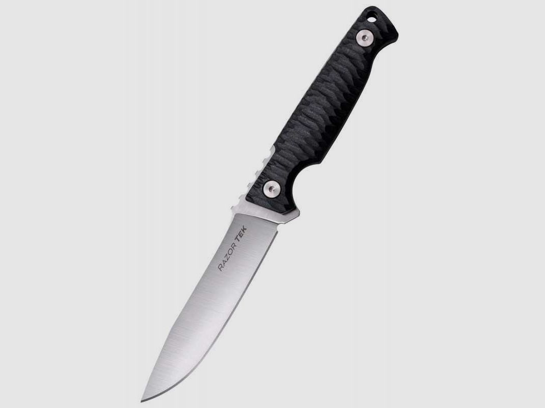 Cold Steel Razor Tek, Feststehendes Messer, 4-Zoll-Klinge, 3 mm stark