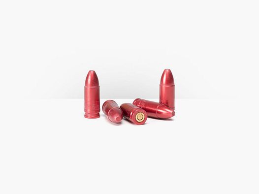 Pufferpatronen Evolution 9mm Para 5 Stück rot eloxiert