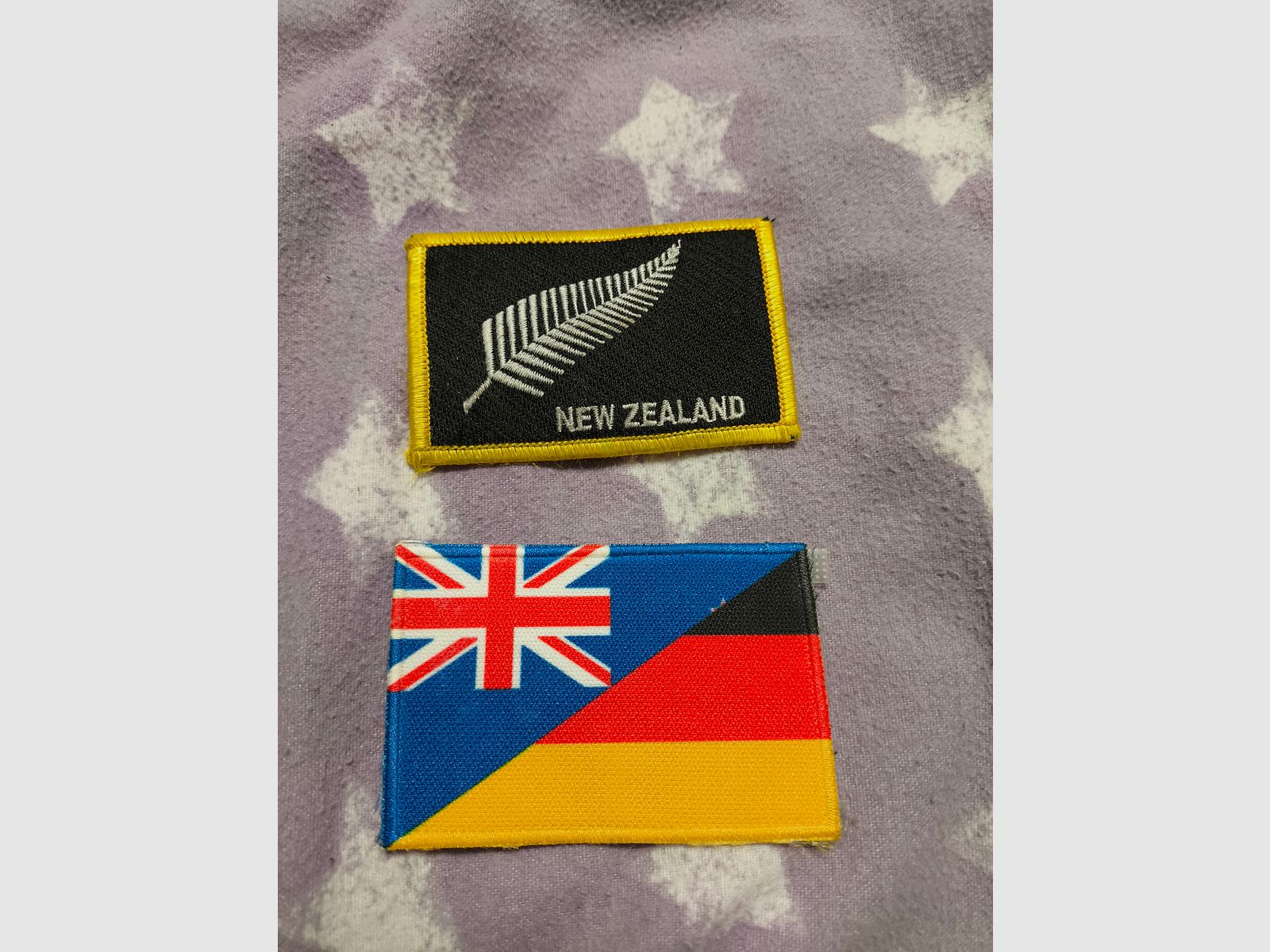 Klett Patch Neuseeland-Deutschland Flagge + New Zealand