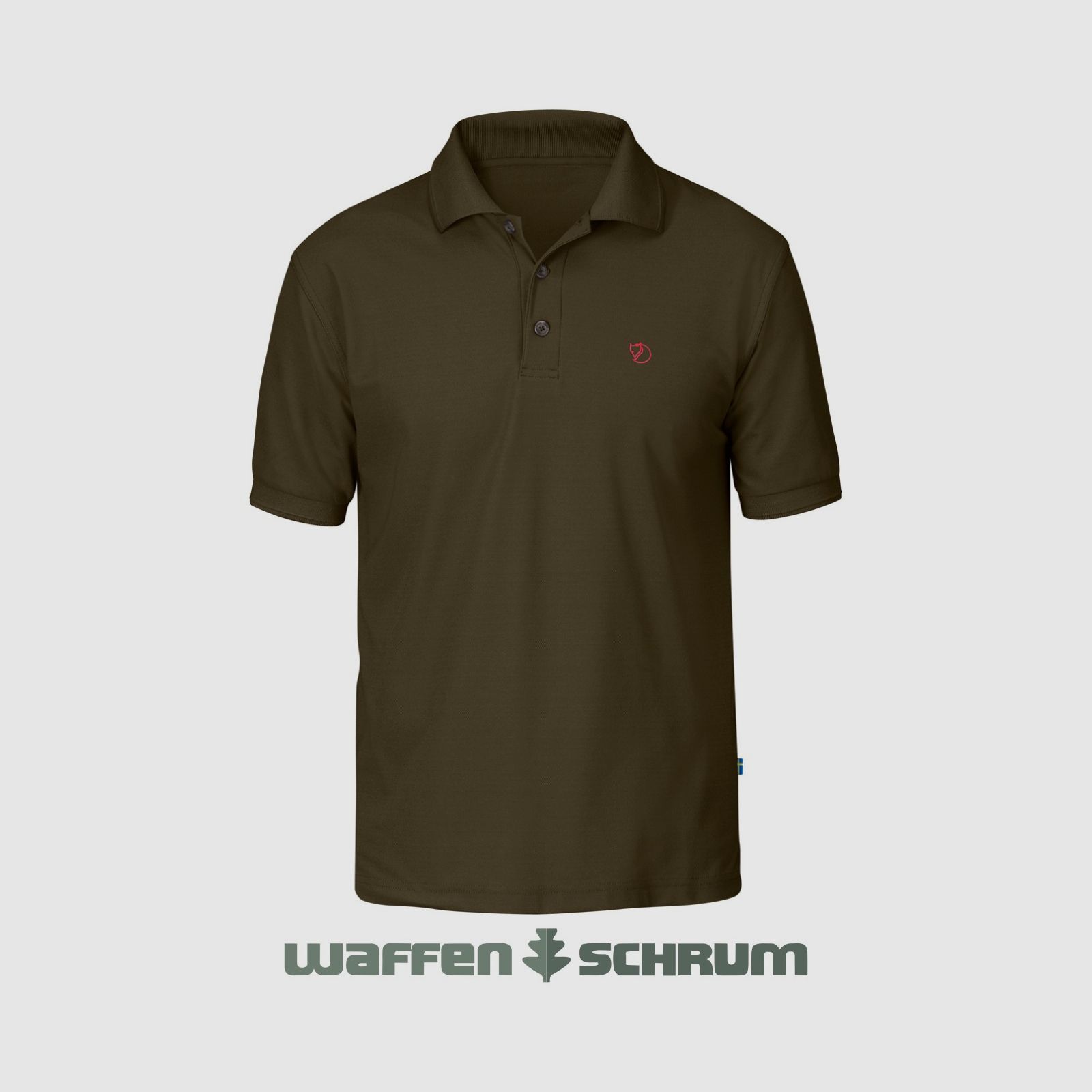 Camisa polo Fjällräven Crowley Pique Verde Oliva Oscuro