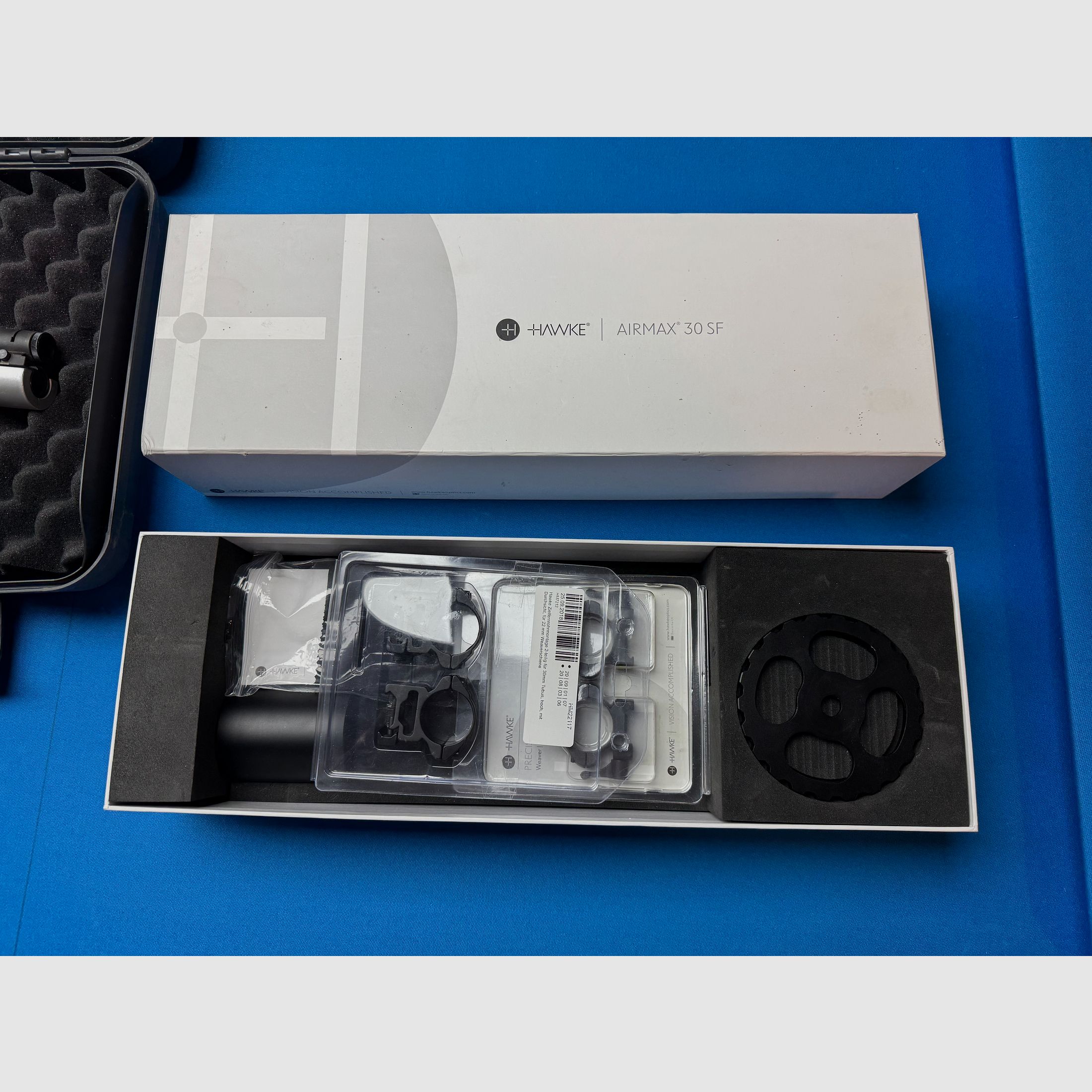 Feinwerkbau FWB 600 Field Target + Hawke Airmax 30 SF 8-32x50 AMX IR + FX Airguns Koffer