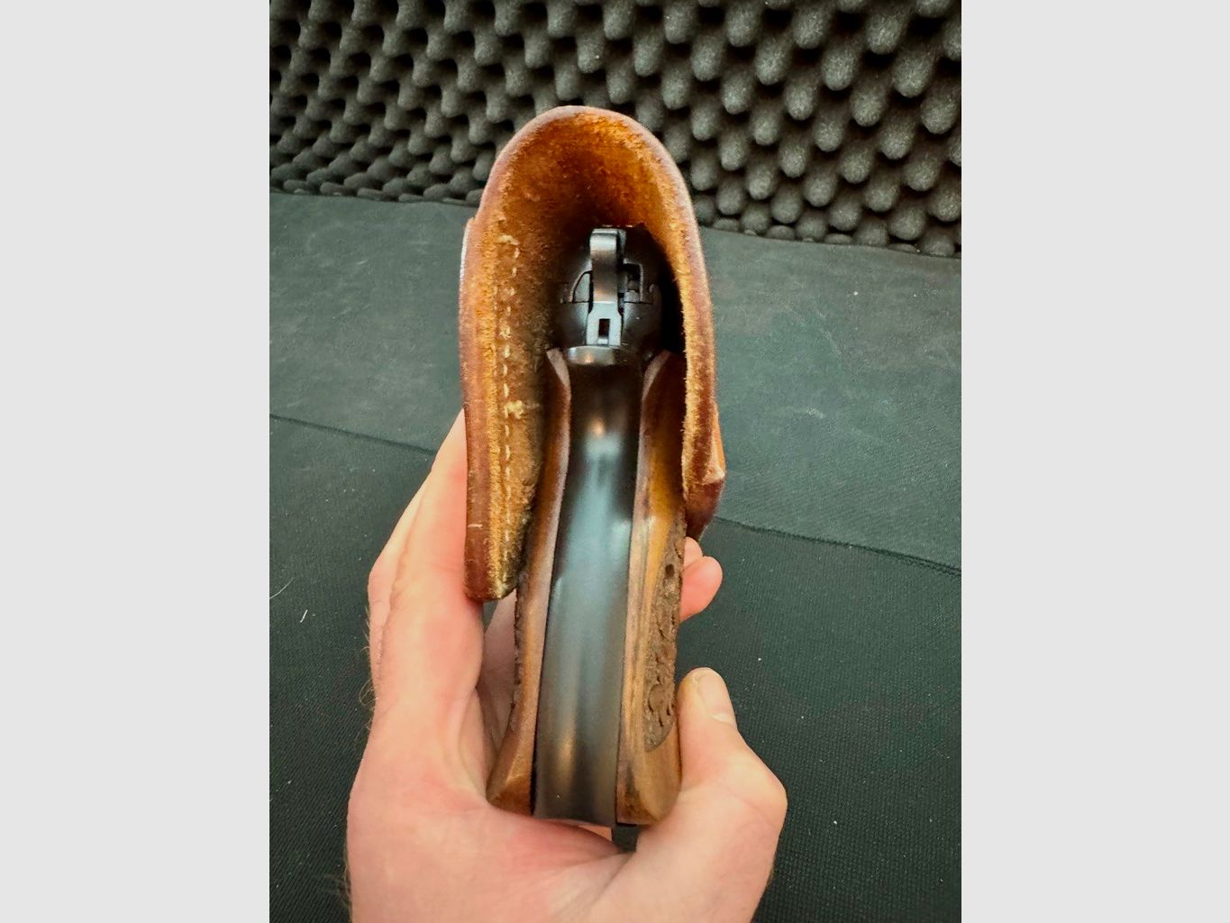 Gordelholster, dik leer, half open (snelle trek), Hard, vormdelen, handgemaakt, perfect voor CZ75