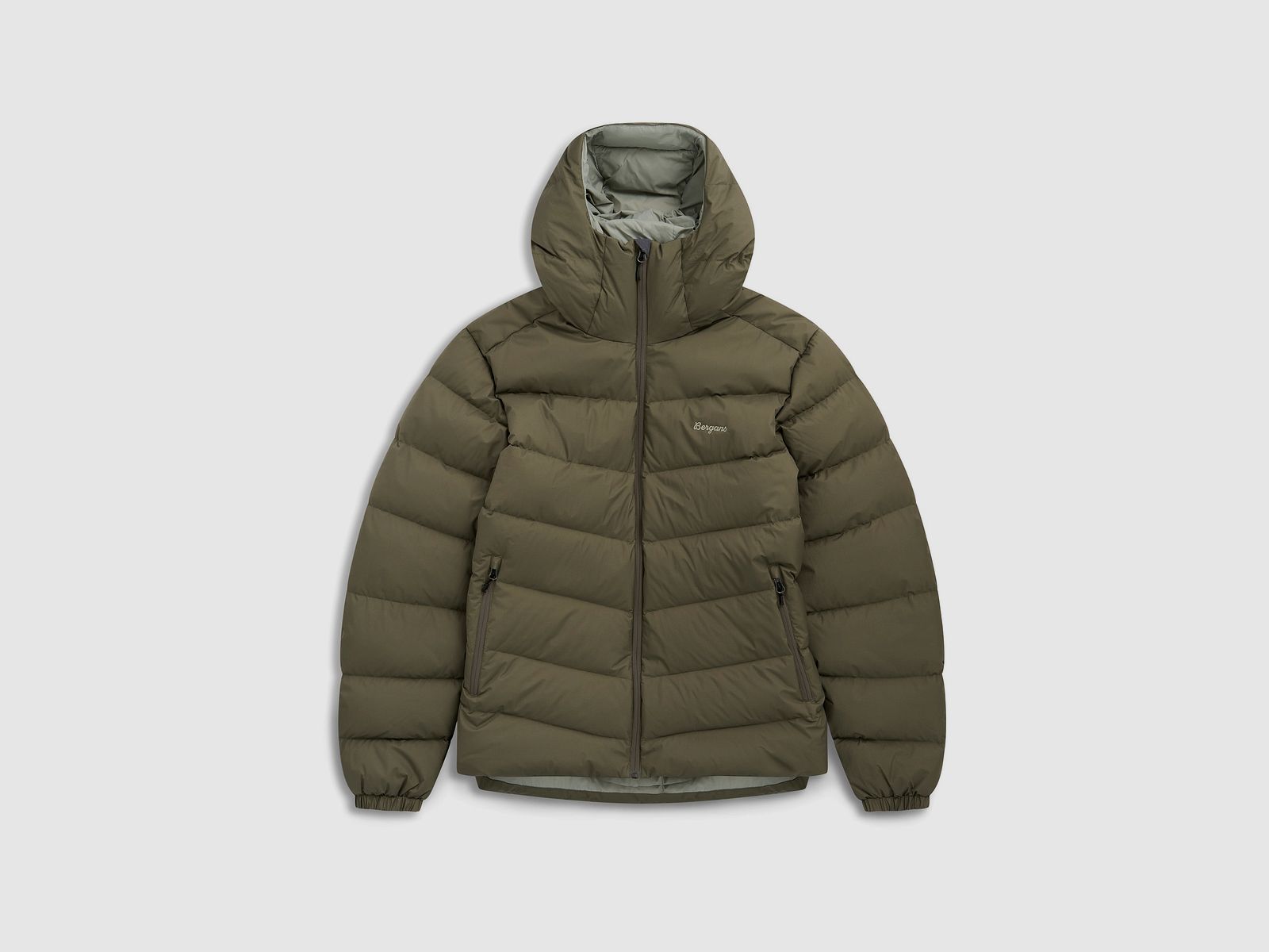 Bergans Garmo Down Hood Jacke Herren Green Mud L