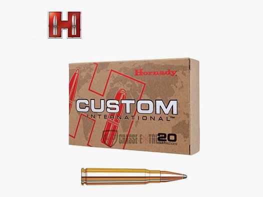 20 Munitions HORNADY Custom International 308 Win 180 Gr Intl Sp