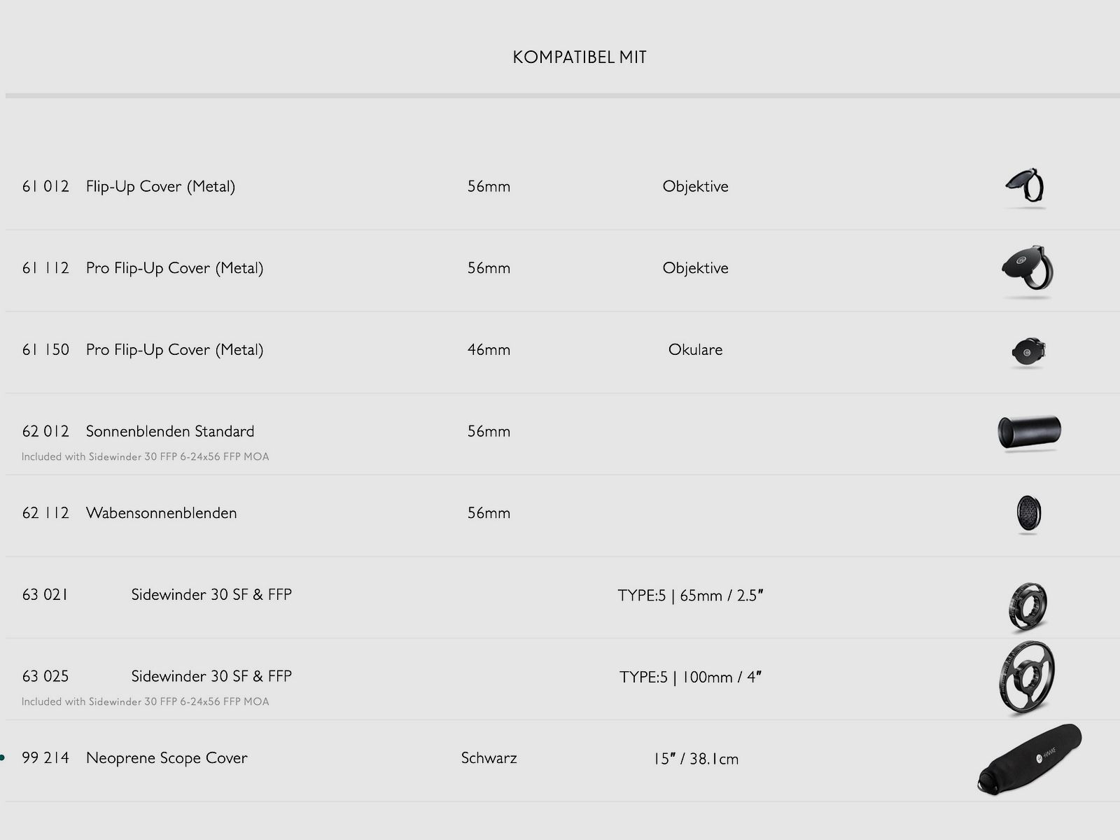 Hawke 17461 Sidewinder 30 FFP 6-24x56 FFP MOA