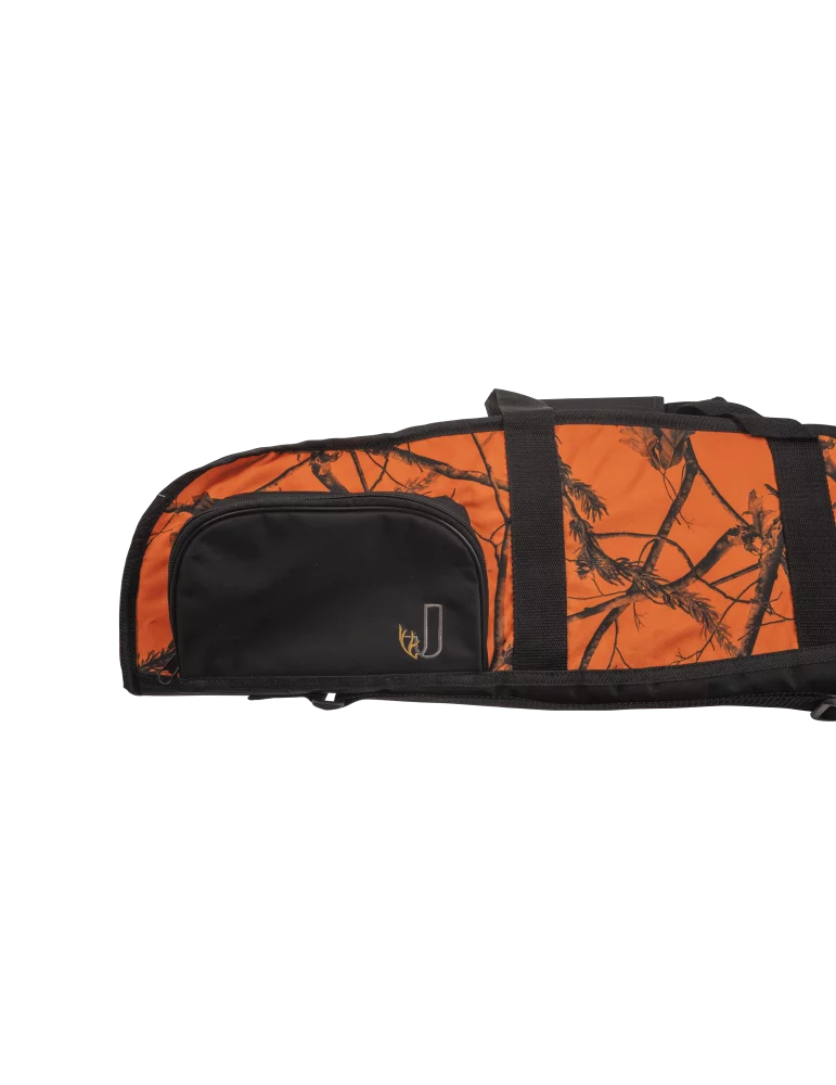 Fodero per carabina chauda 120cm arancione camo Januel con tasca, immagine 3 di 5