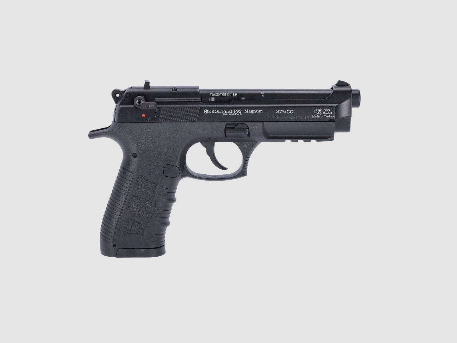 Ekol Firat P92 Magnum Schwarz TAC 9 mm P.A.K Schreckschuss Pistole