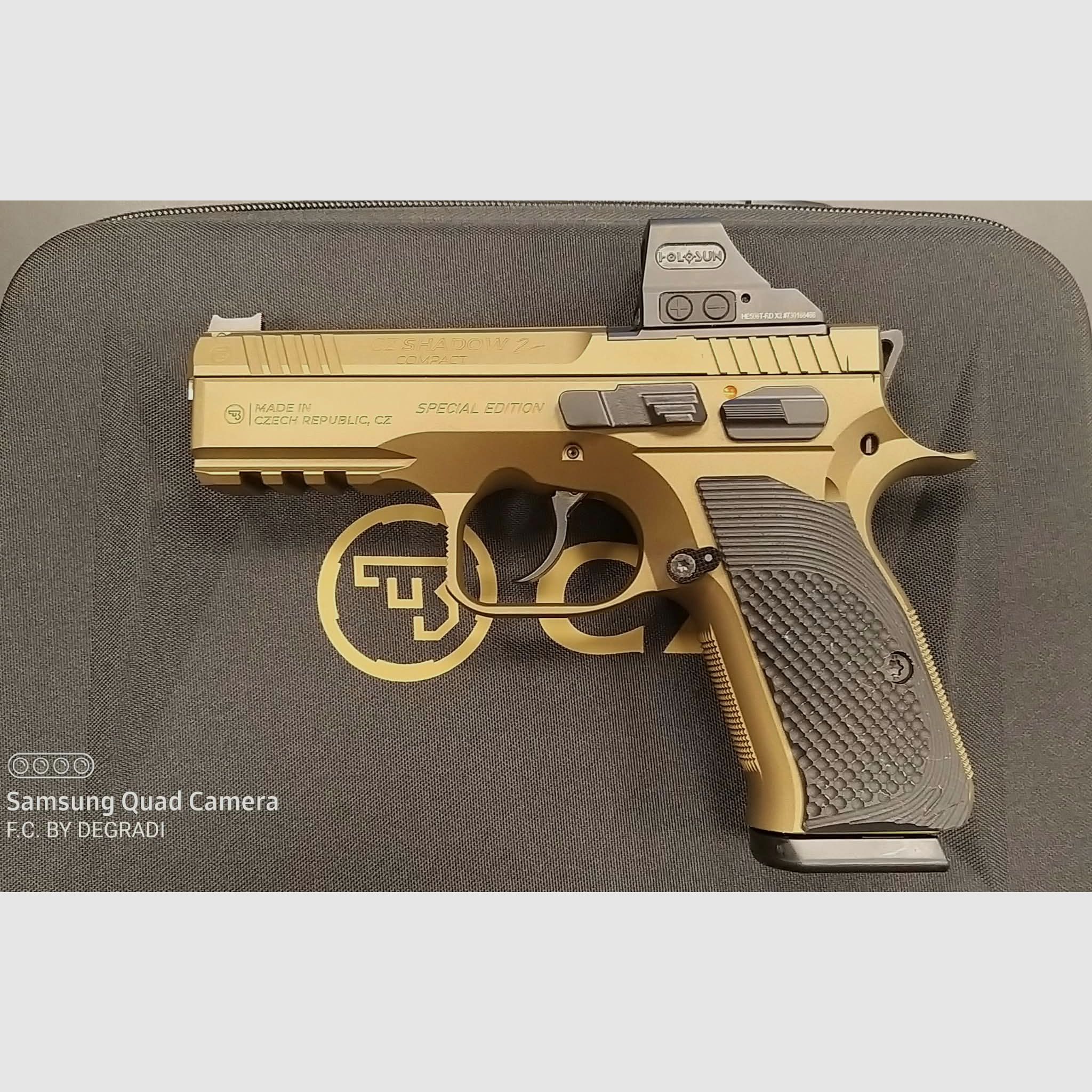 CZ SHADOW 2 COMPACT 9 X19 z HOLOSUN, zdjęcie 2 z 4