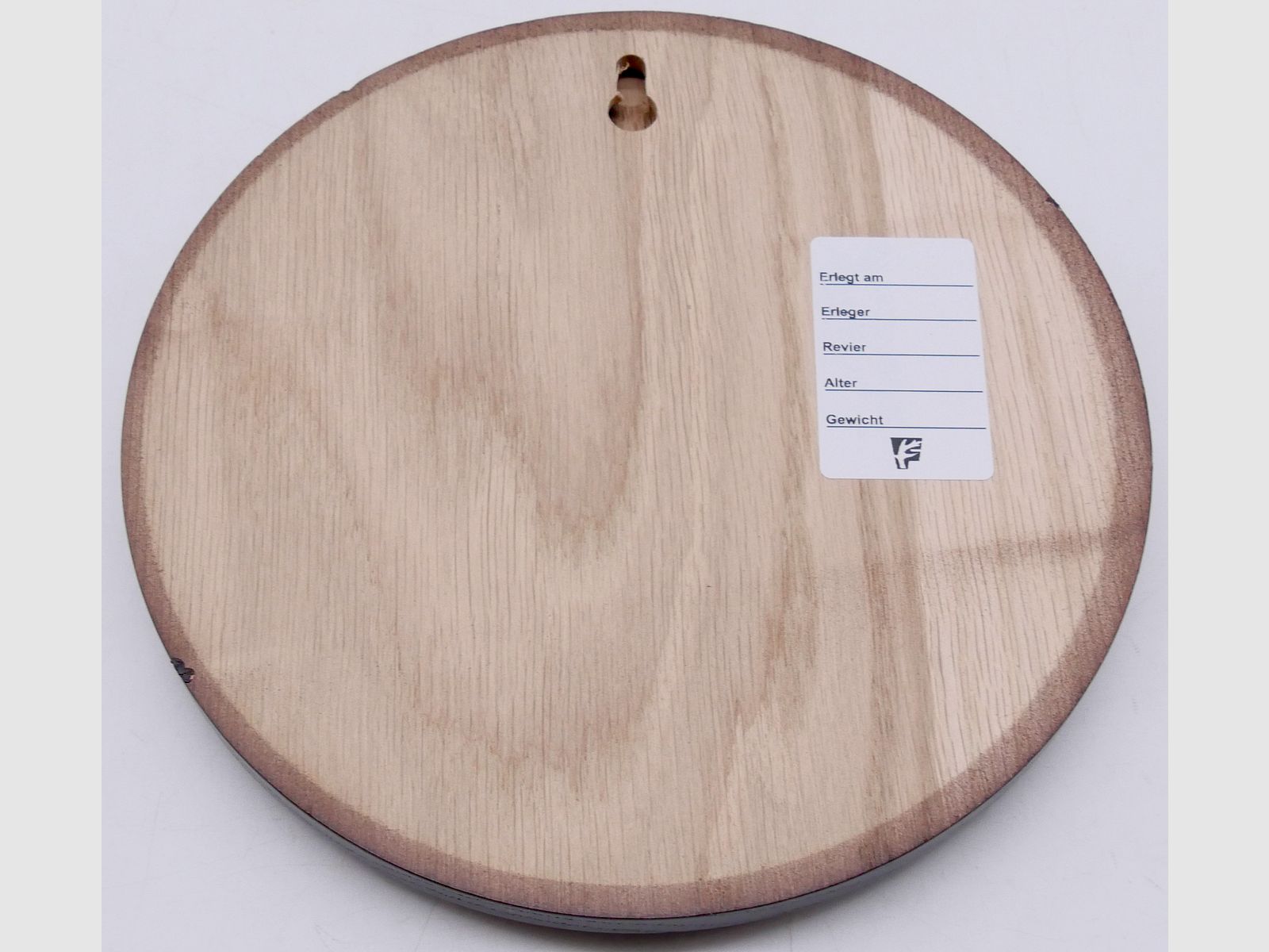 Runde Eichenholzschilder für Keilerwaffen Dunkel 17 cm