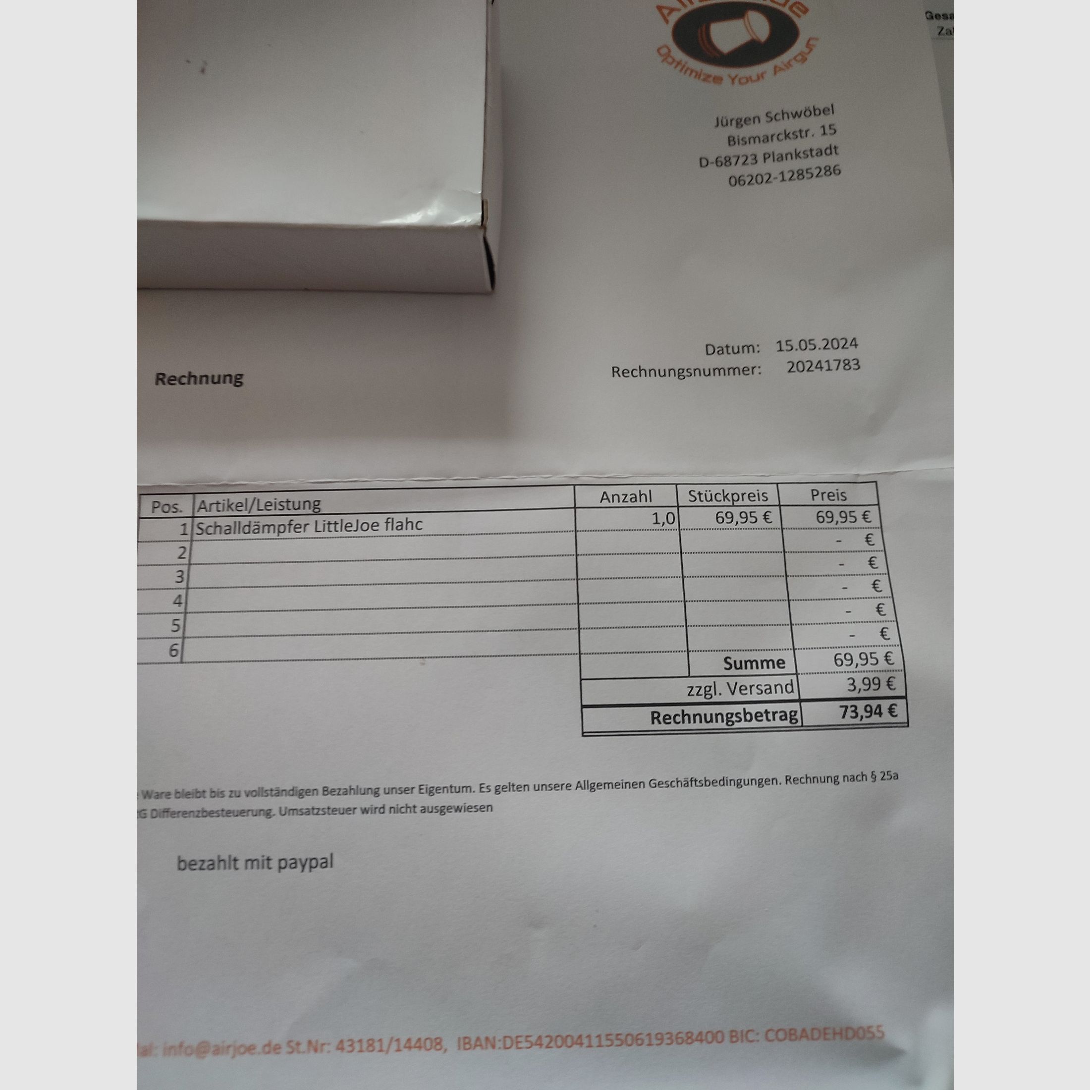 Airmax PP 750 Cal. 5,5 mm 7,5 Joule