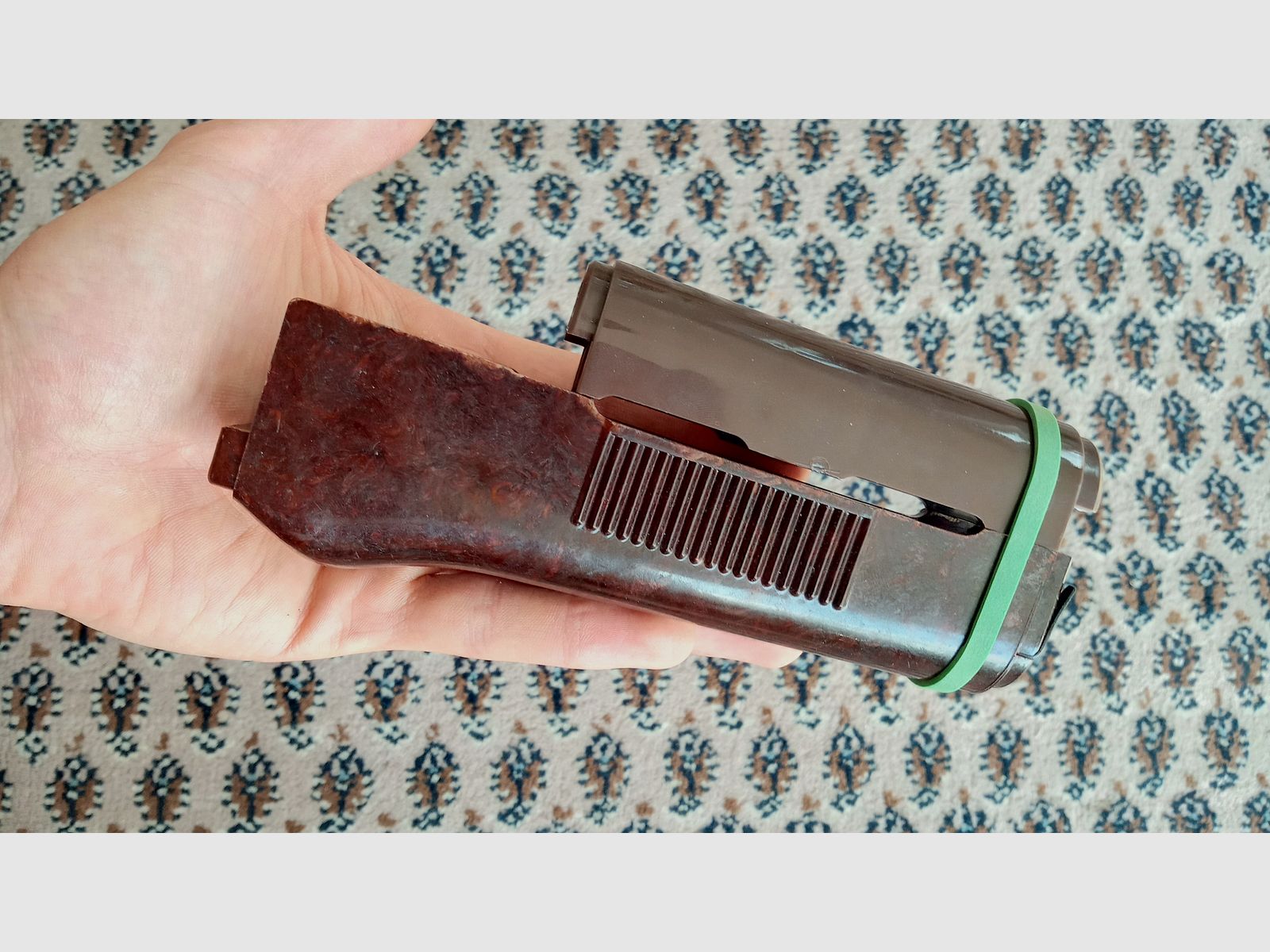 Set di protezione anteriore AKMS MPi dell'Est Germania per AKMS & AK74 DDR NVA in bakelite e plastica // montaggio indiretto anche per NEDI SDM Type 56 possibile, immagine 4 di 20