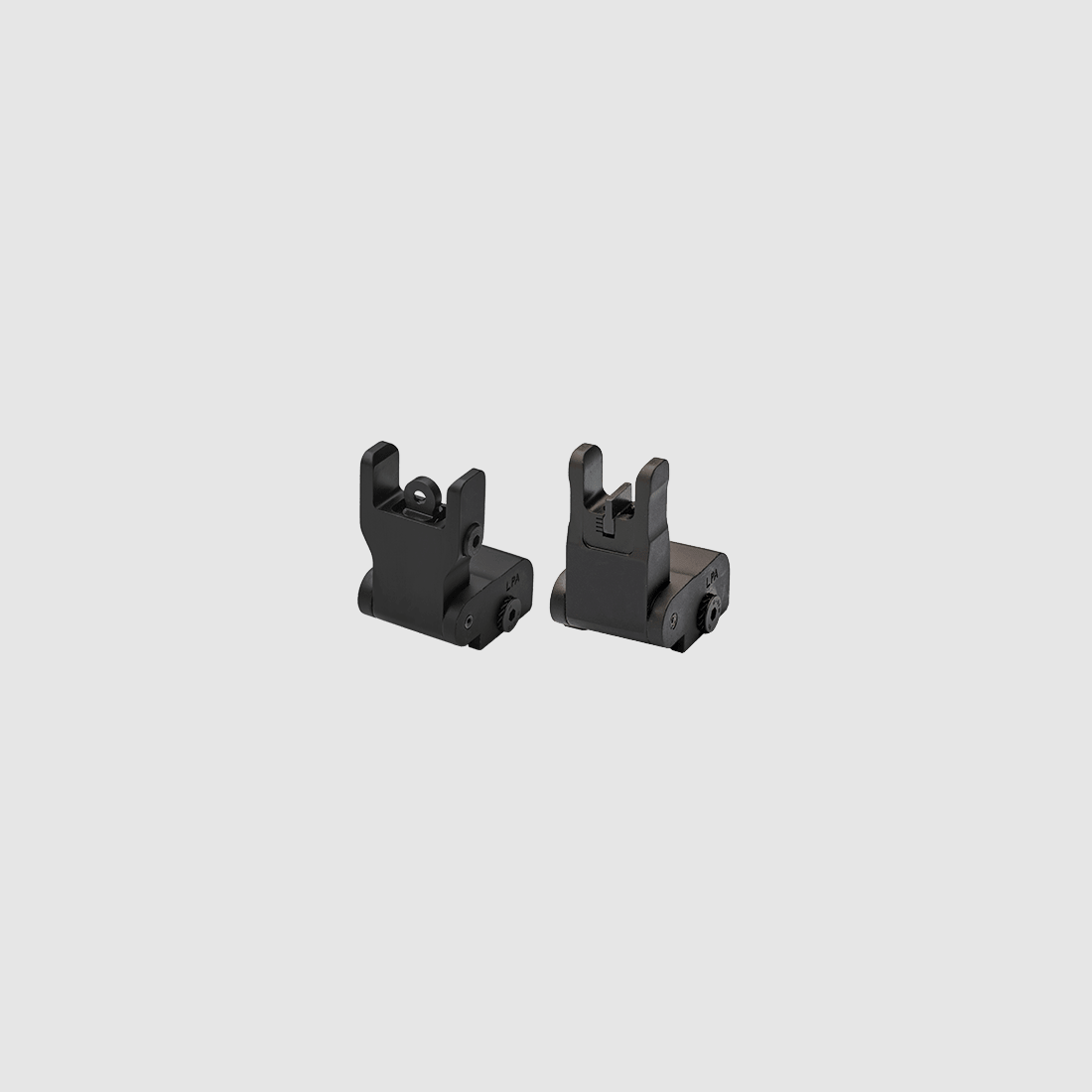 Ensemble LPA : hausse rabattable MAS5 et guidon rabattable T-MAS5 pour rails Picatinny/Weaver