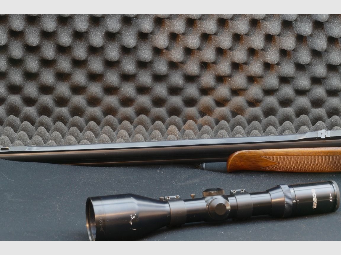 Break-open rifle, Kettner, Italian manufacturing, caliber 9.3x74R and 12/70.