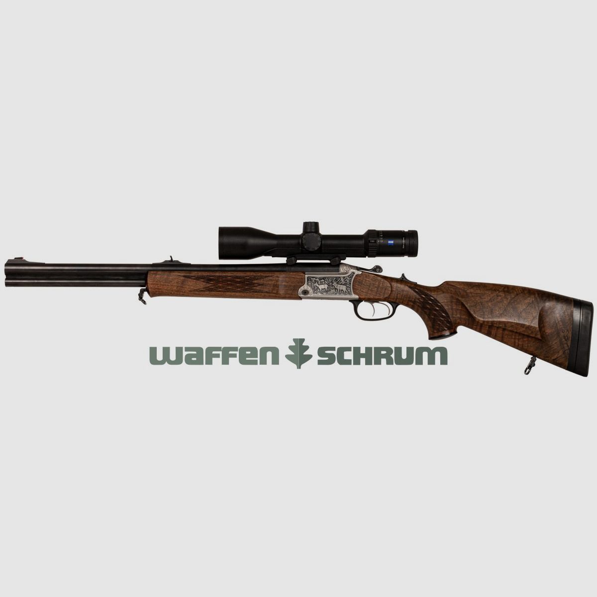 Blaser BB97 Luxus 9,3x74R-9,3x74R , ZF Zeiss Conquest V6 2-12X50 M Abs. 60, LL: 56cm, Blaser Sattelmontage