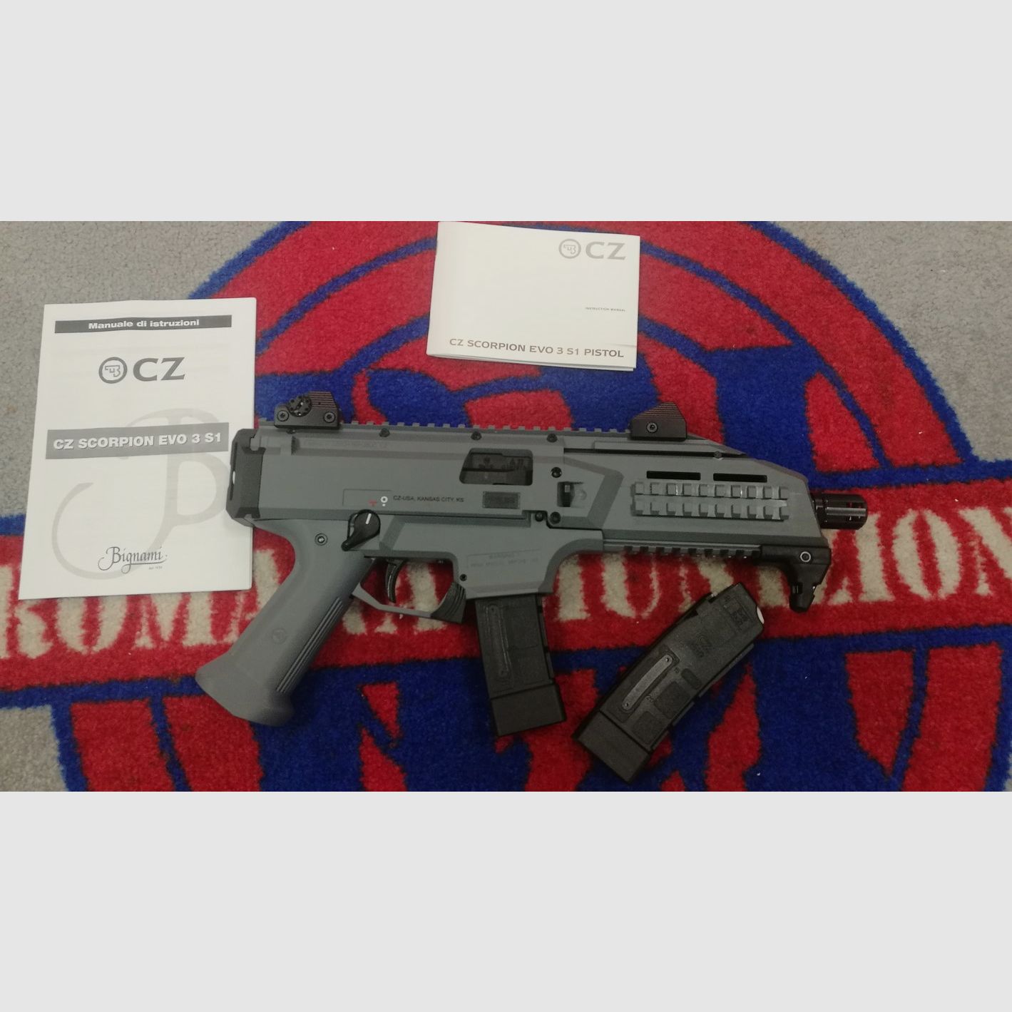 CZ SKORPIO EVO3-S1 PISTOLE 9X19 URBAN GREY., Bild 3 von 5