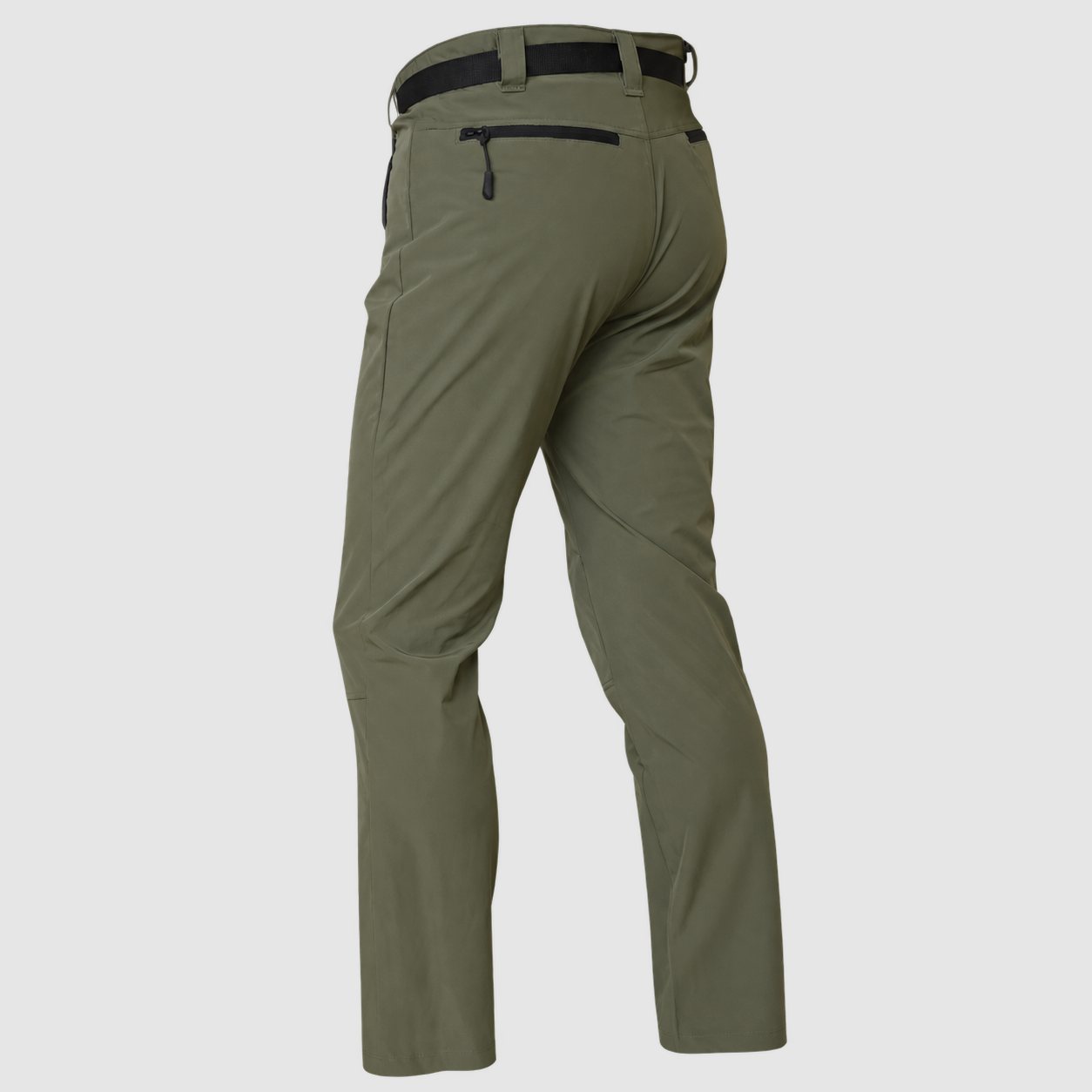 Leichte Sommerhose Benisport khaki mit Gürtel, Bild 2 von 3