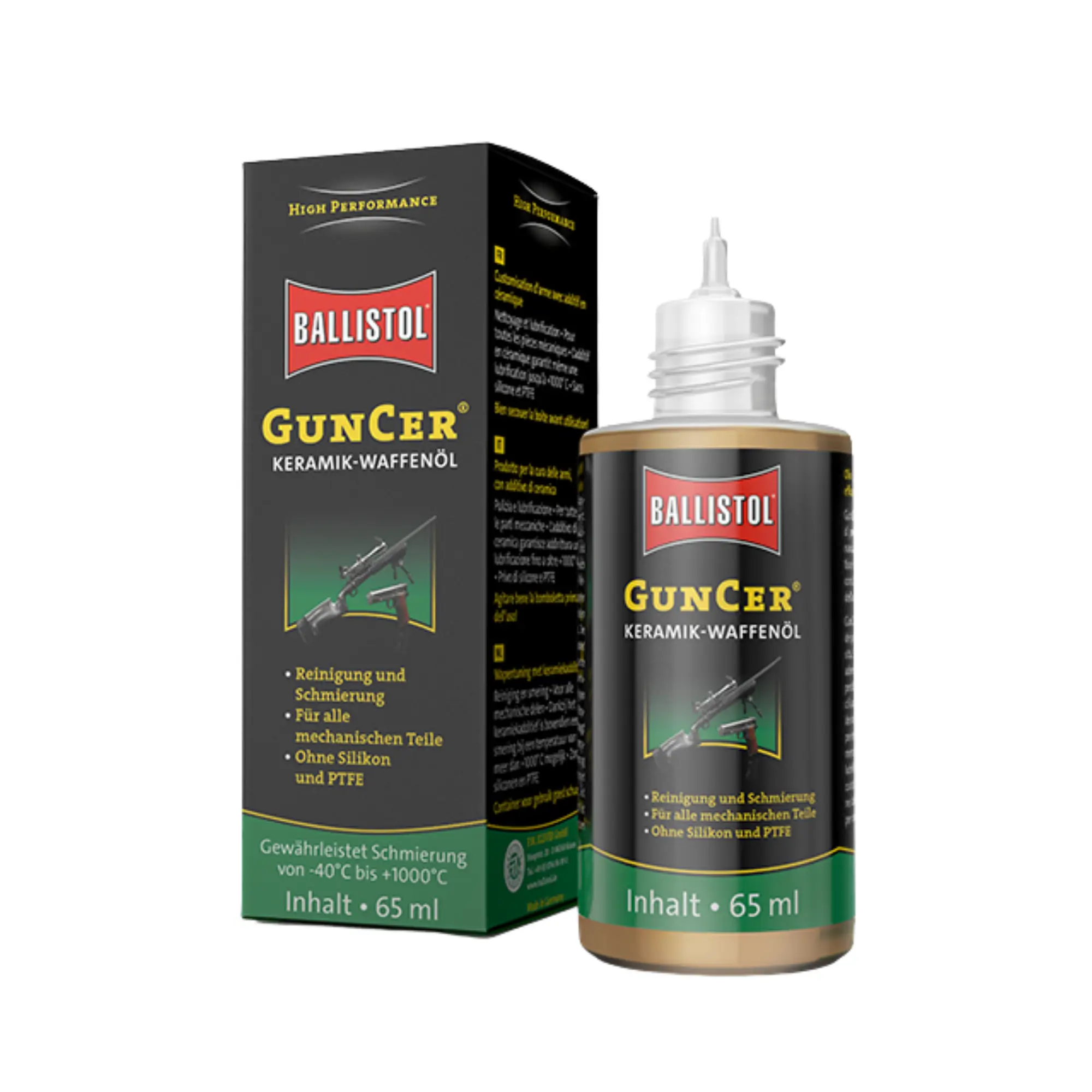 Ballistol GunCer Olio per Armi in Ceramica Bottiglia (65 ml)