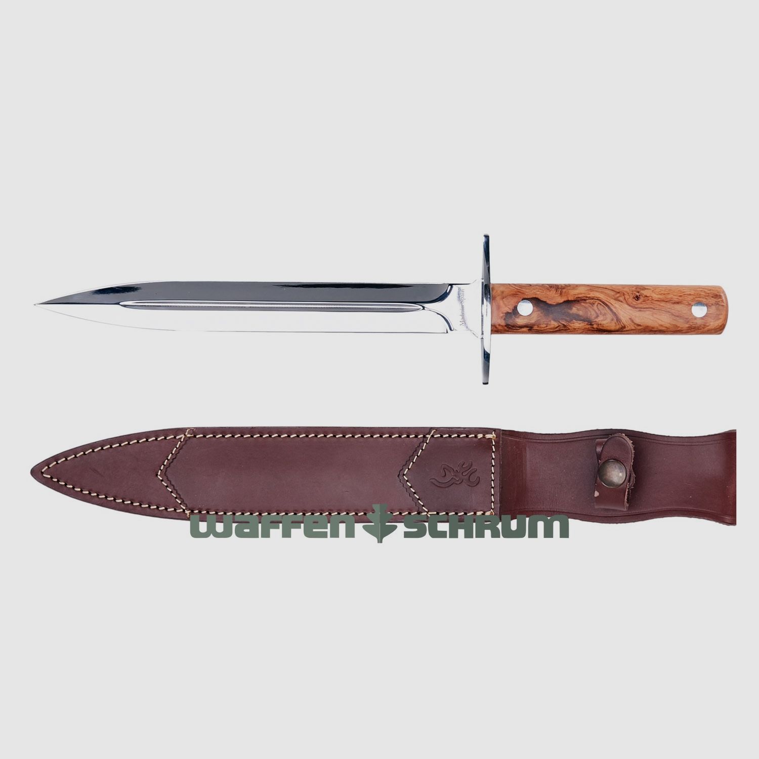 Noż myśliwski Browning Dagger z drewna oliwnego