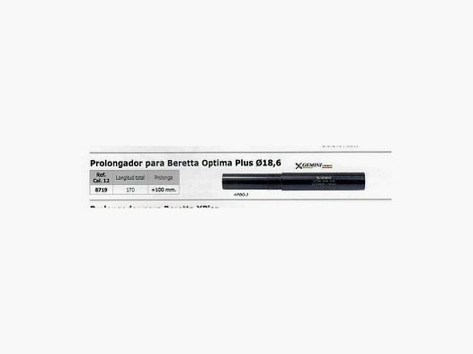 PRZEDŁUŻACZ GEMINI +100 DO BERETTA OPTIMA PLUS