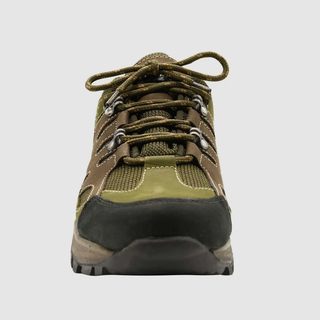 Zapatos altos Ayoka Mir de lona y cuero color caqui, imagen 8 de 13