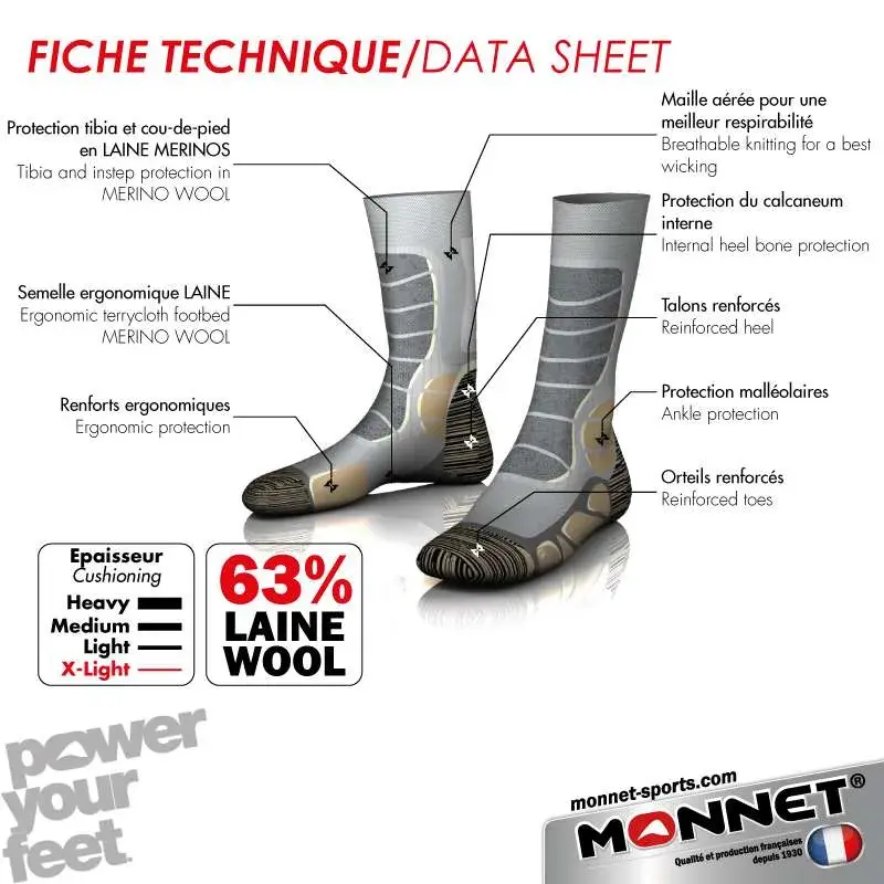 Monnet Trek Extra Light Socken Beige, Bild 4 von 4